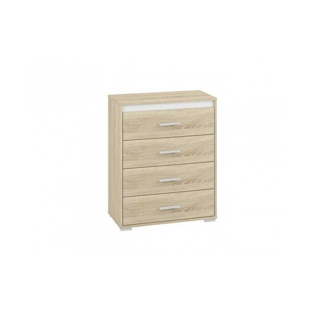 Šviesi balkšva mediena su keičiamais įdėklais