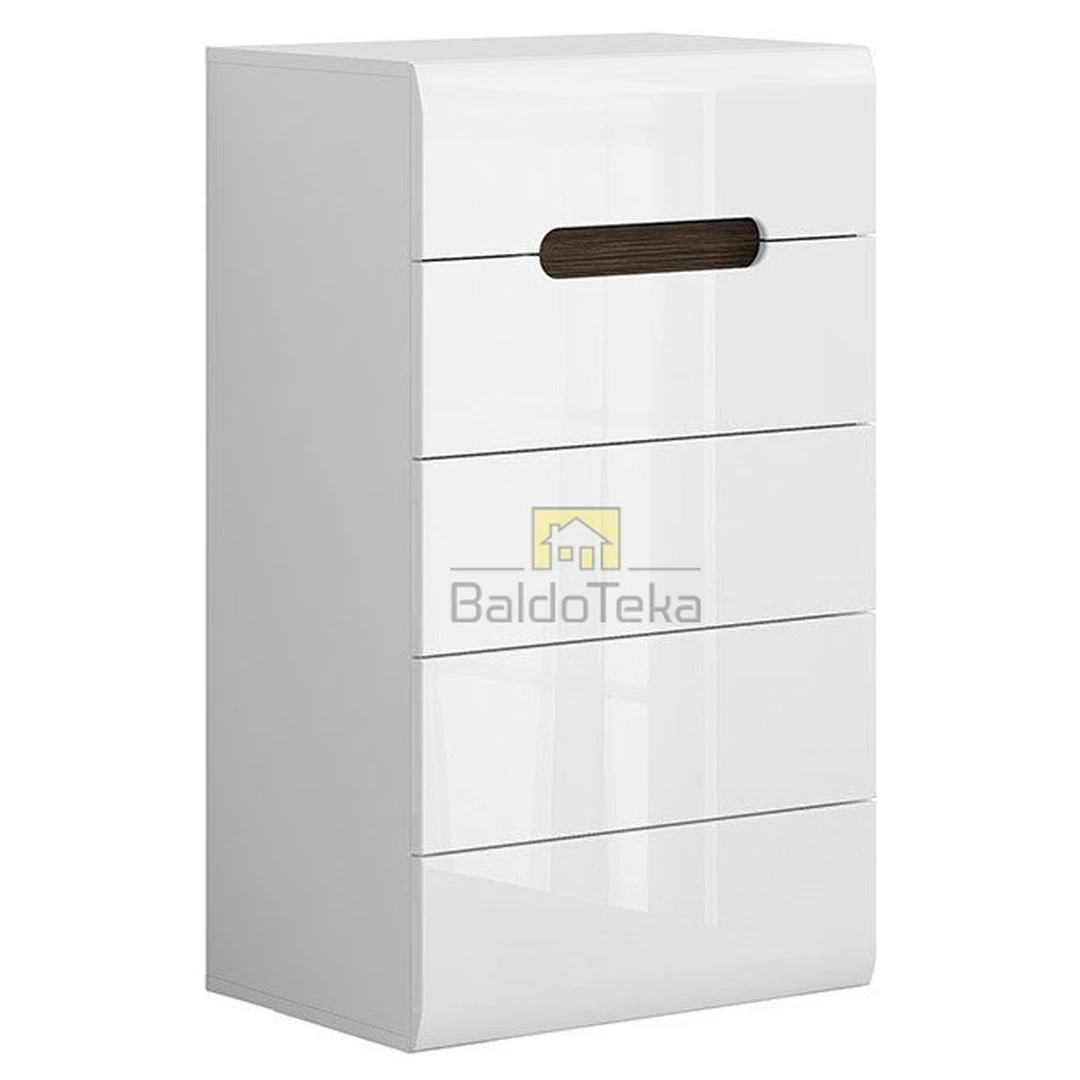 Stylus baltas spintas su tylaus uždarymo sistema