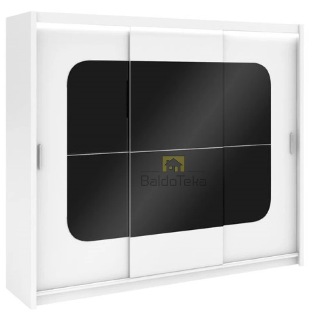 Ergonomiškas stiklinis spintos komplektas su apšvietimu