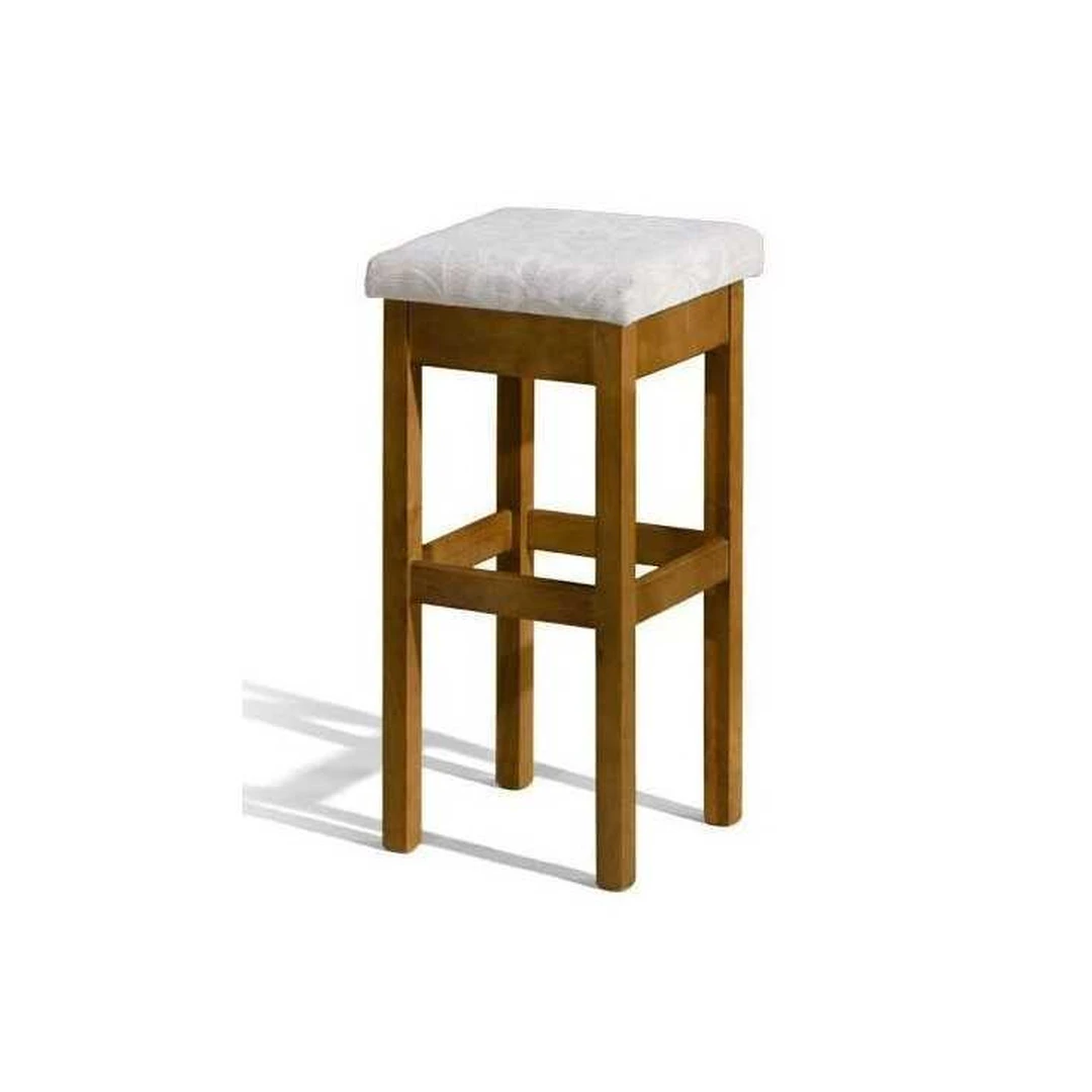 Ergonominė medinė kėdė su gobeleno sėdynė