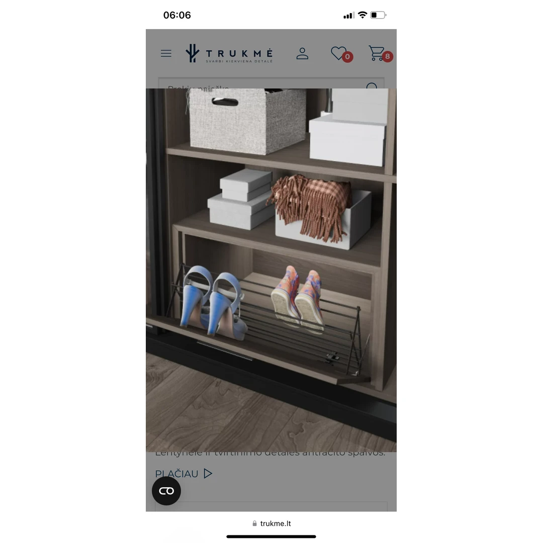 Batų dėžės mechanizmas su 700 ir 600 spintelėmis