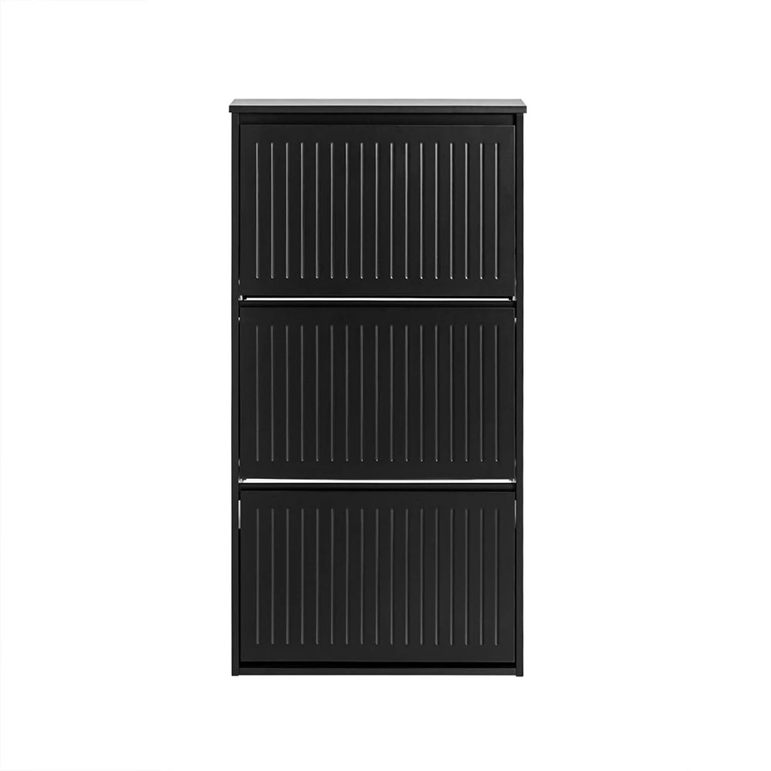 Batų spintelė 61x26x120cm., juodos spalvos - Batų dėžės, stovai