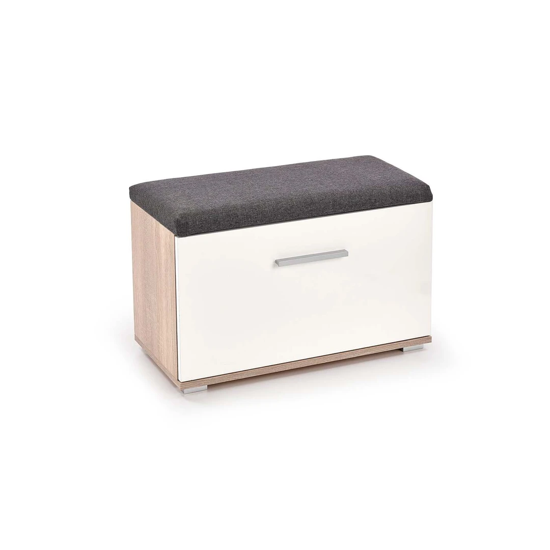 Moderni balta spintelė su blizgiu ABS kraštais