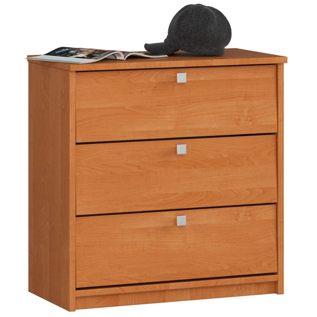 Alksnio spalvos batų spintelė – tvarka jūsų salėje