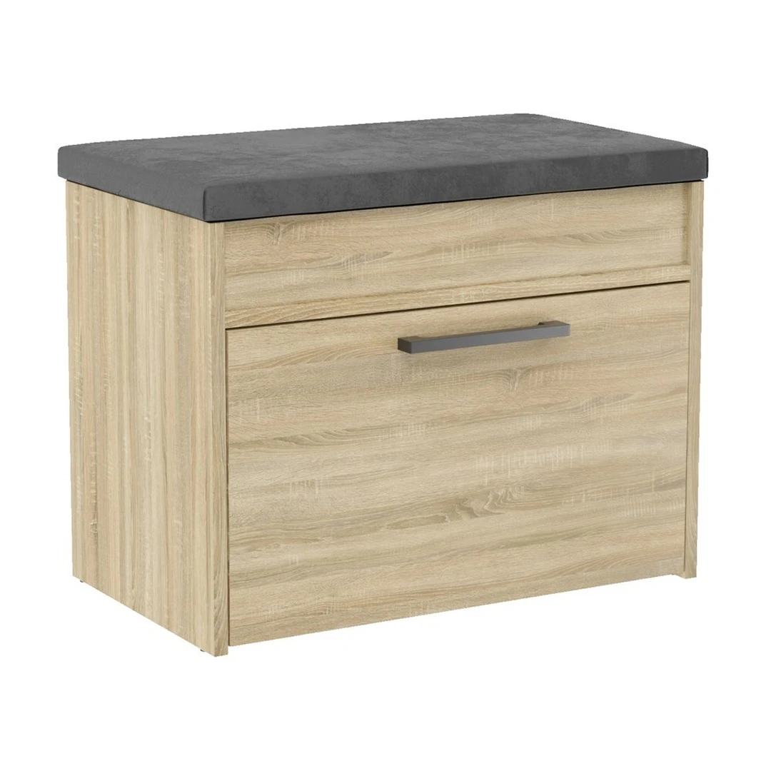 1-durų batų spintelė su minkštu suoliu ir daiktadėže