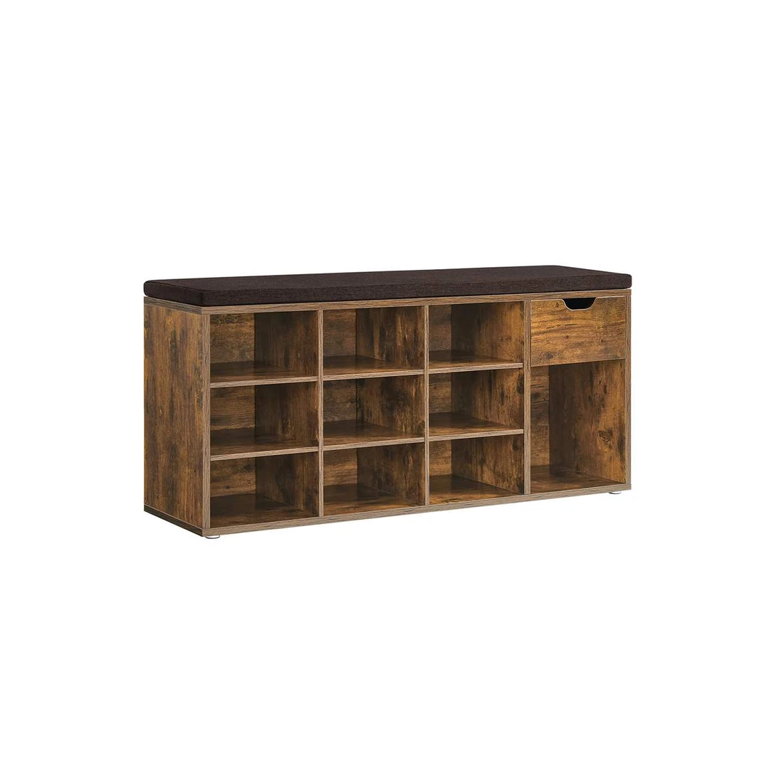 Batų Suoliukas su Lentynomis – Stilingas ir Praktiškas Baldas