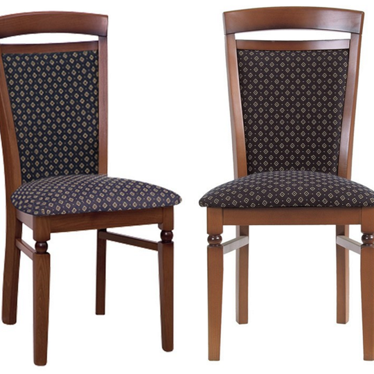 Elegantiška BAWARIA kėdė – natūralus medis ir gobelenas