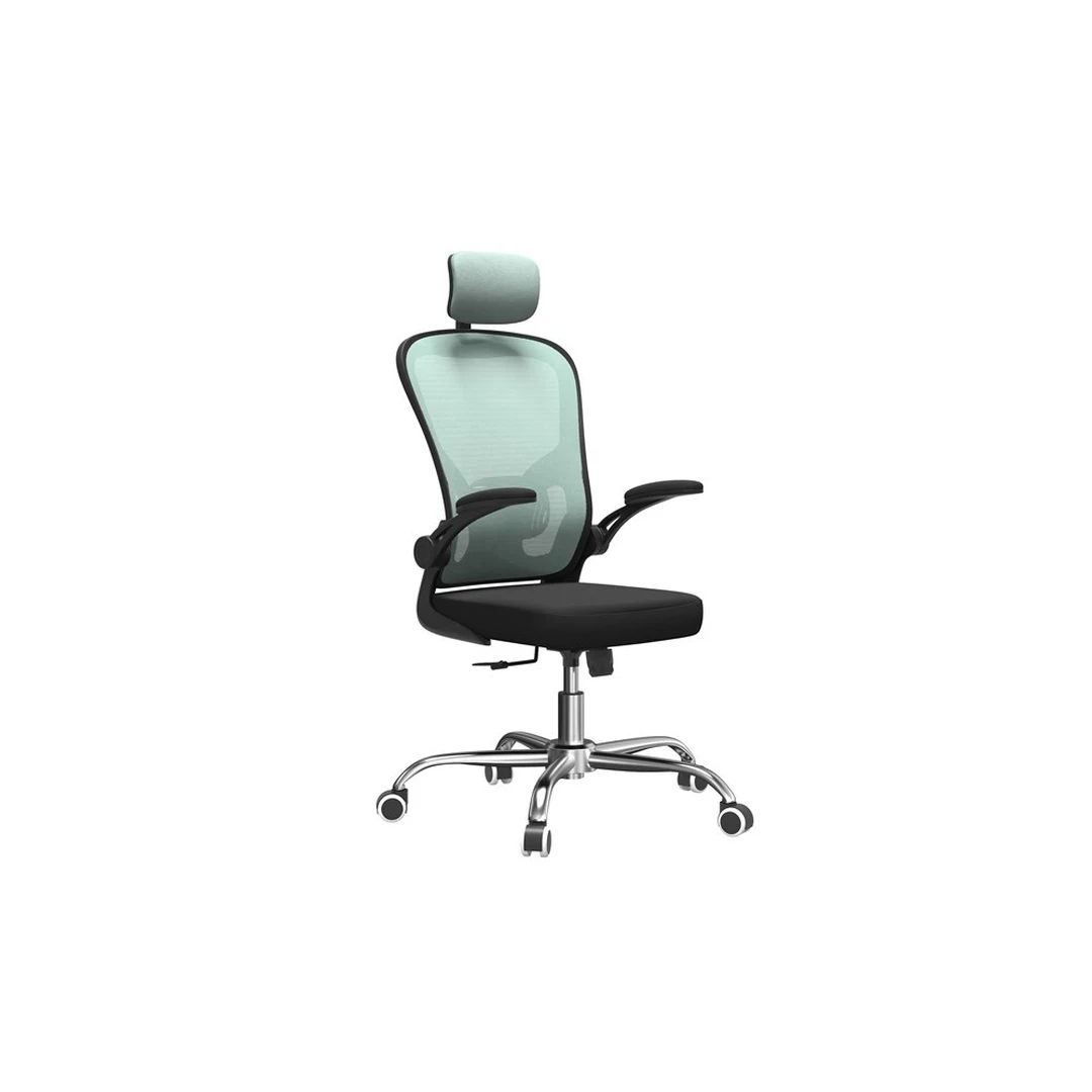 Ergonomiška darbo kėdė su orlaidžiu tekstiliniu audiniu