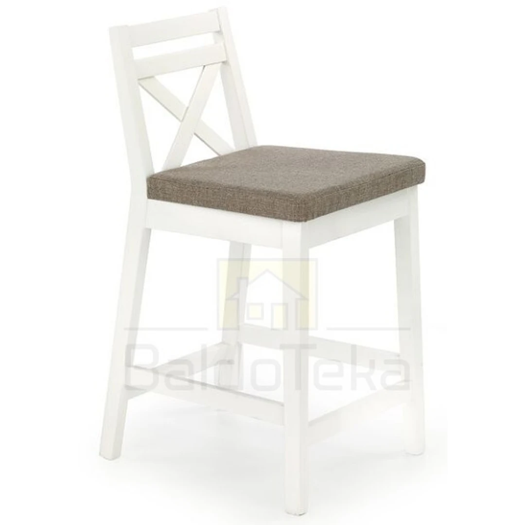 Elegantiškas gobeleno ir natūralaus medžio kėdės komplektas