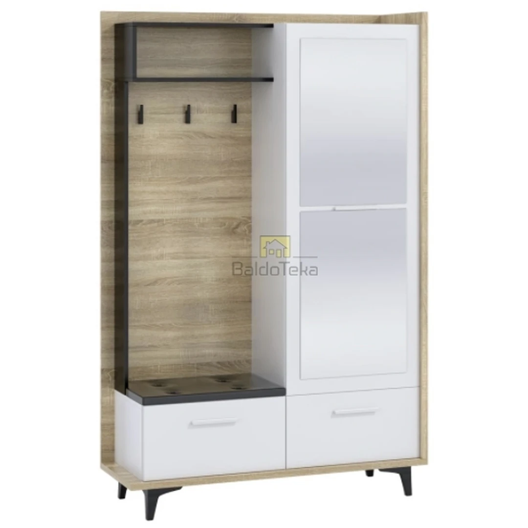 Ergonominė juoda lova su ekologiška medžio drožlių plokšte