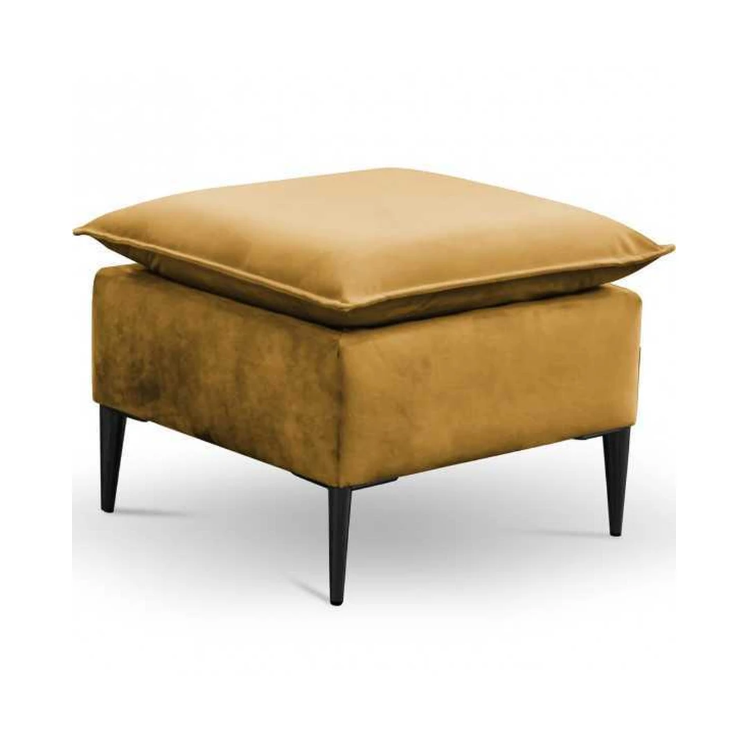 Elegantiškas juodas stalas Tiffany audinio su metalinėmis kojomis