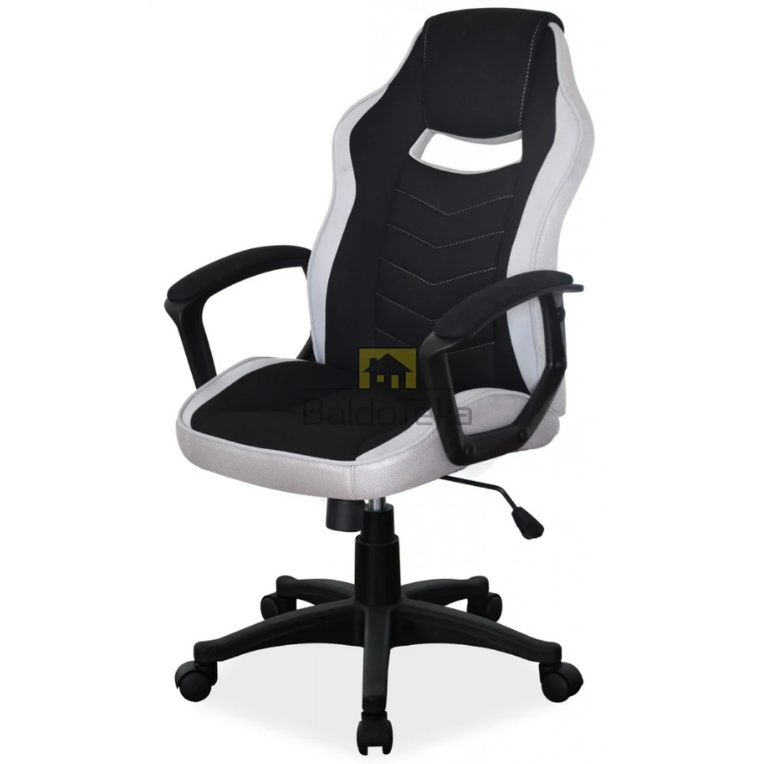 Juodos ir pilkos spalvos gobeleno sofos su TILT mechanizmu