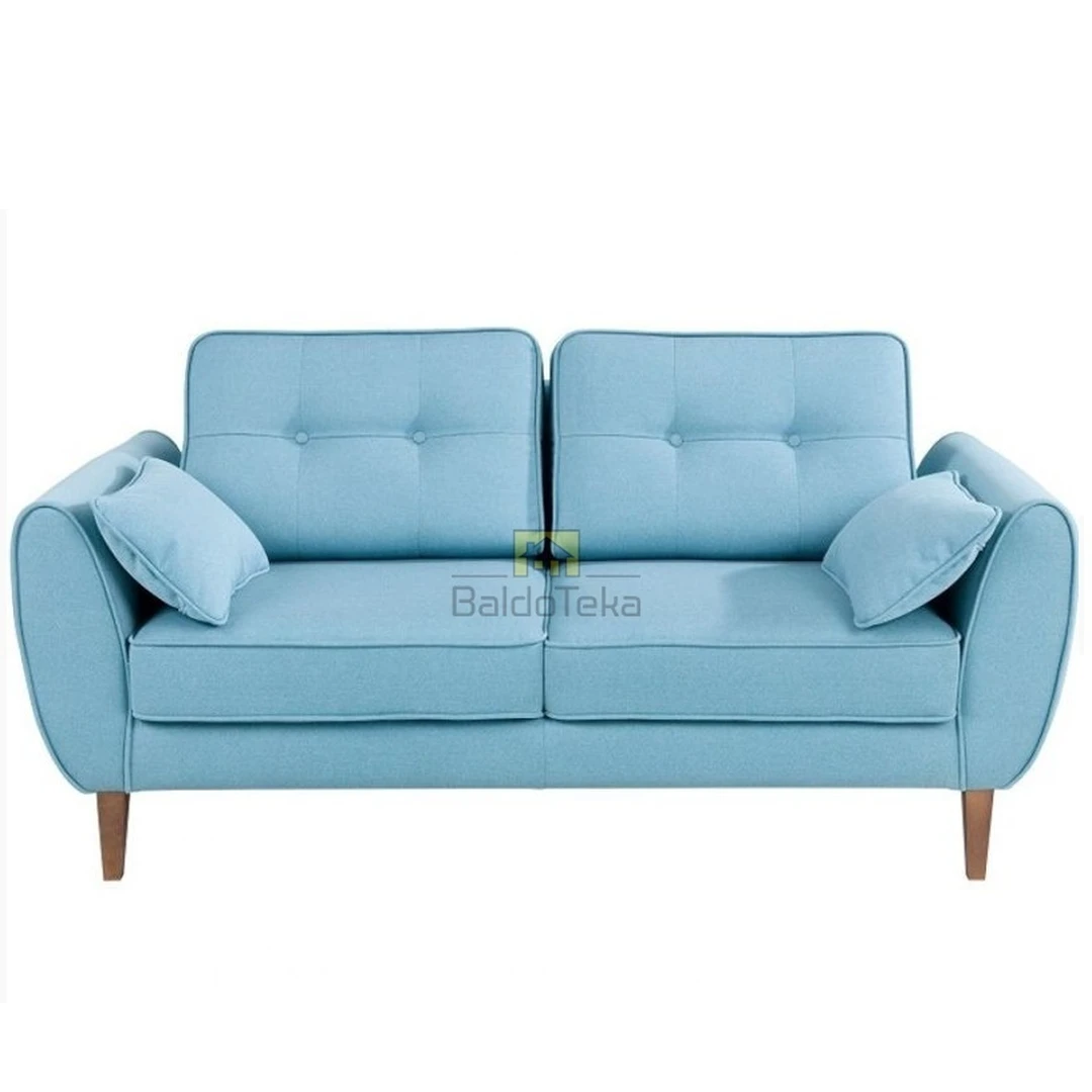 Ergonominė sofos lova su medinėmis kojelėmis