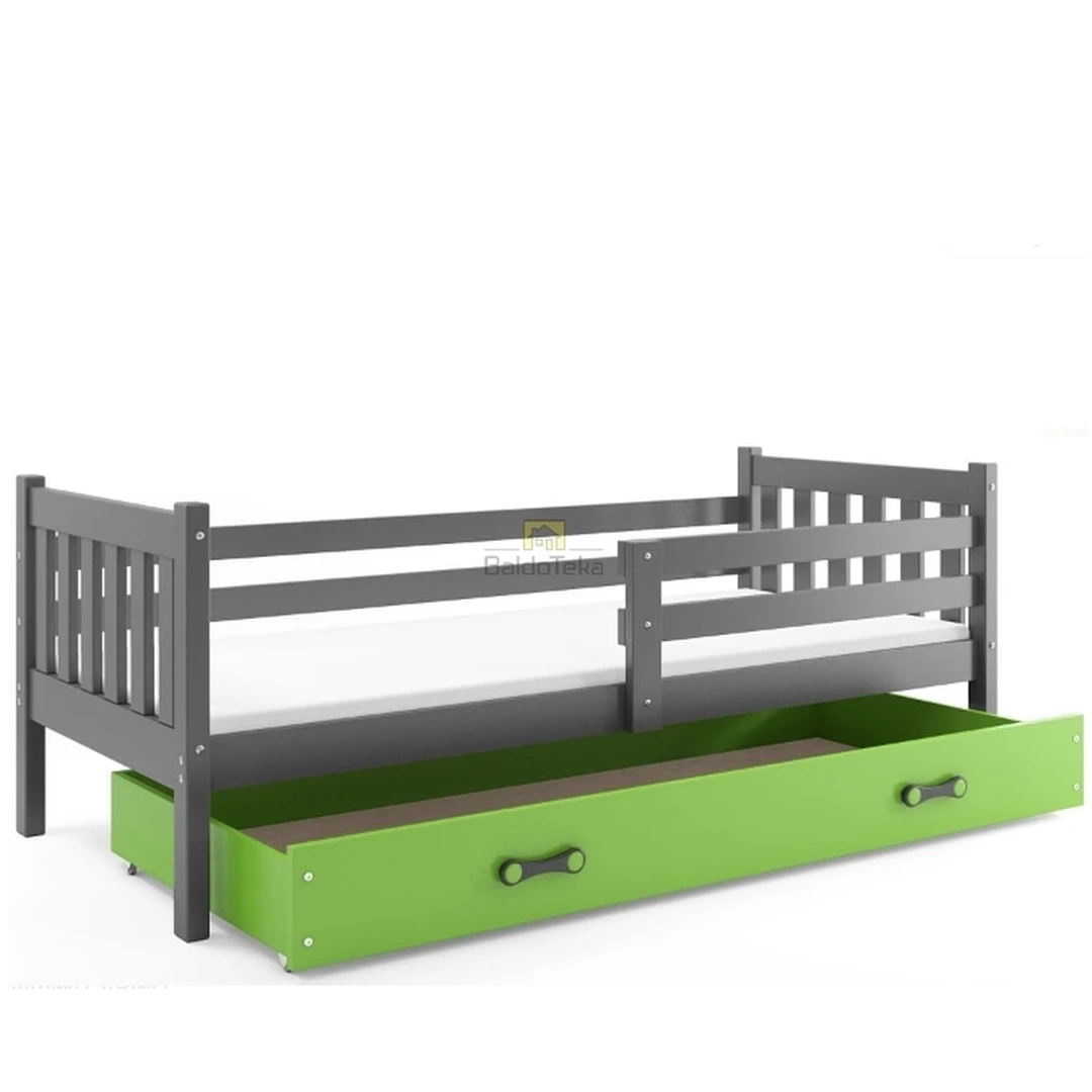 Ergonominis 190x80 cm čiužinys su patalynės dėže ir apsaugine tvorele