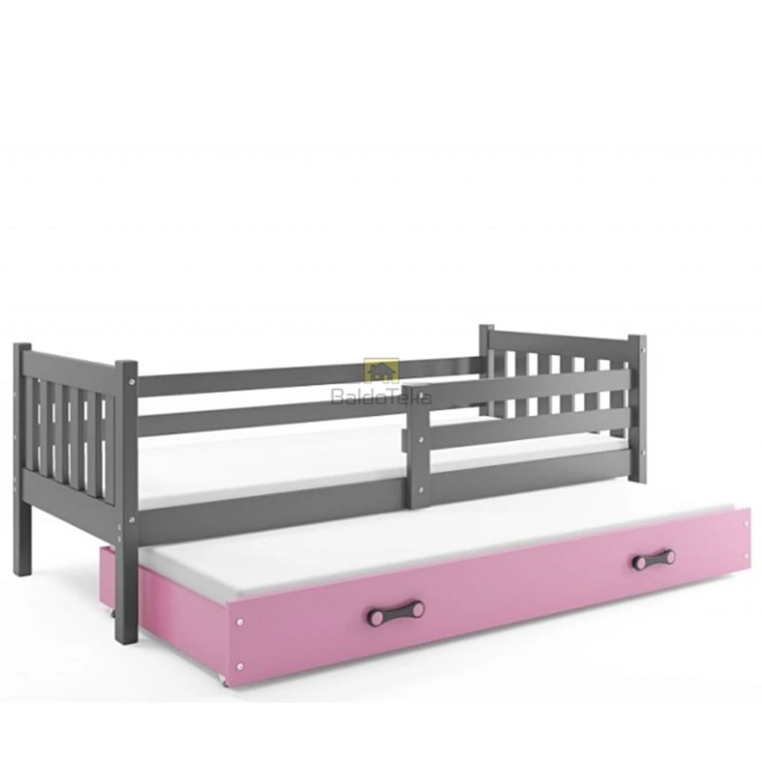 Ergonomiški vaikiški lovų čiužiniai su apsaugine tvorele