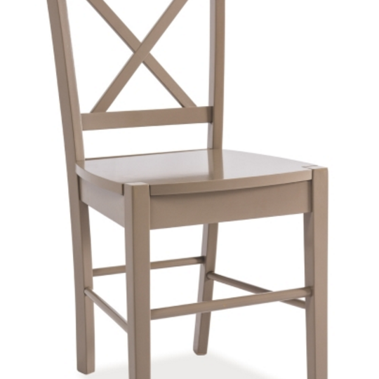 Natūralios medinės kėdės truflės spalvos