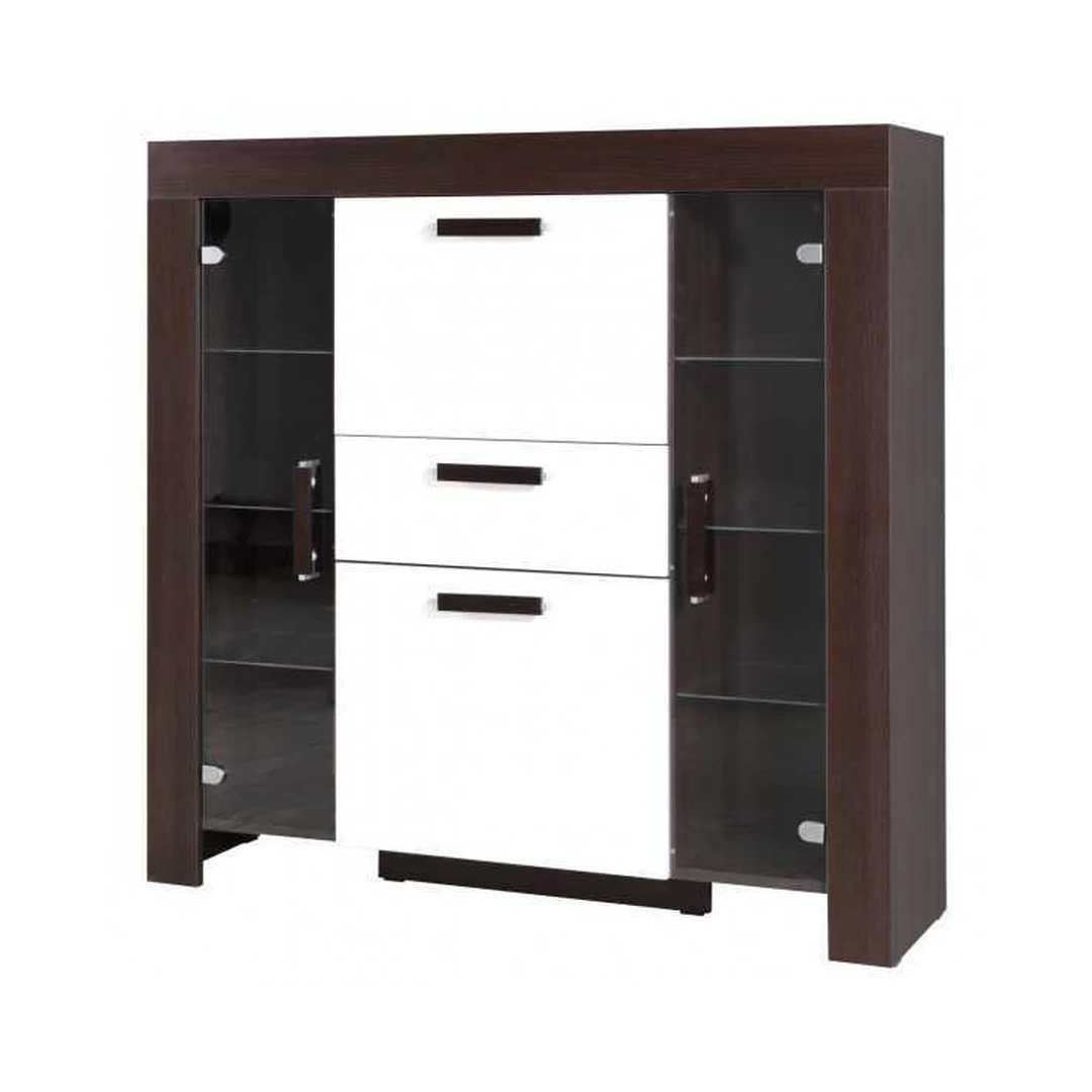 Šiuolaikinės spintos su LED apšvietimu ir pasukamomis durimis