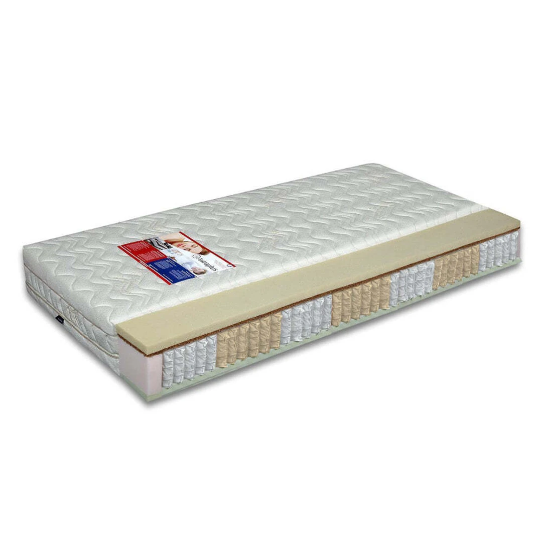 ROMENA spyruoklinis čiužinys su natūraliu kokoso pluoštu