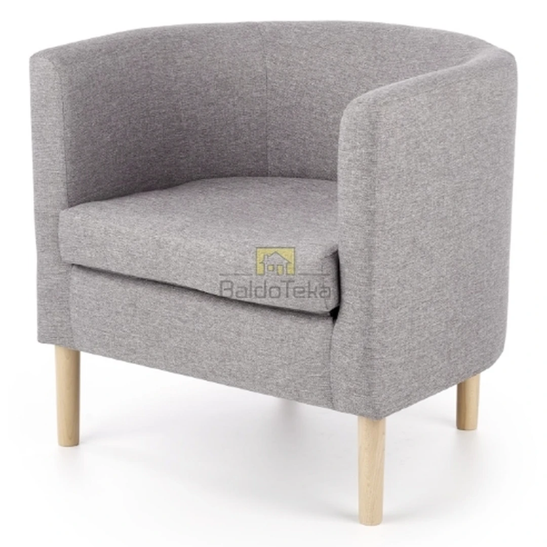 Elegantiškas gobeleno ir medžio stalas su reguliuojama aukščiu