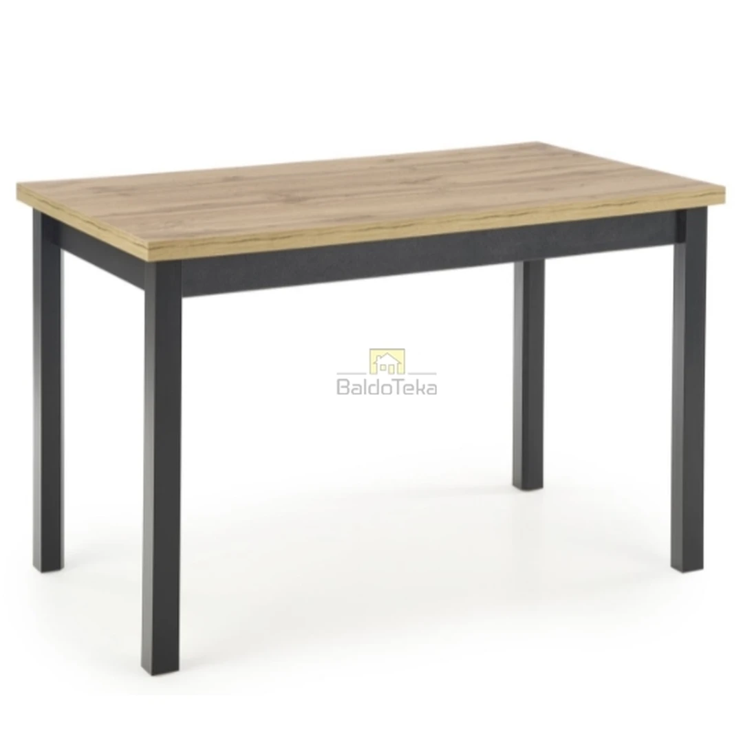 Moderni spintelė ąžuolo wotan/juodos spalvos