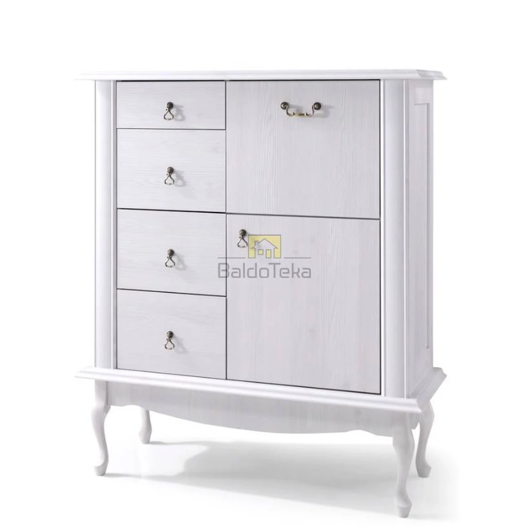 Elegantiški LMDP spintos – 105x125x47 cm, sniego baltumo pušis arba ąžuolas lefkas