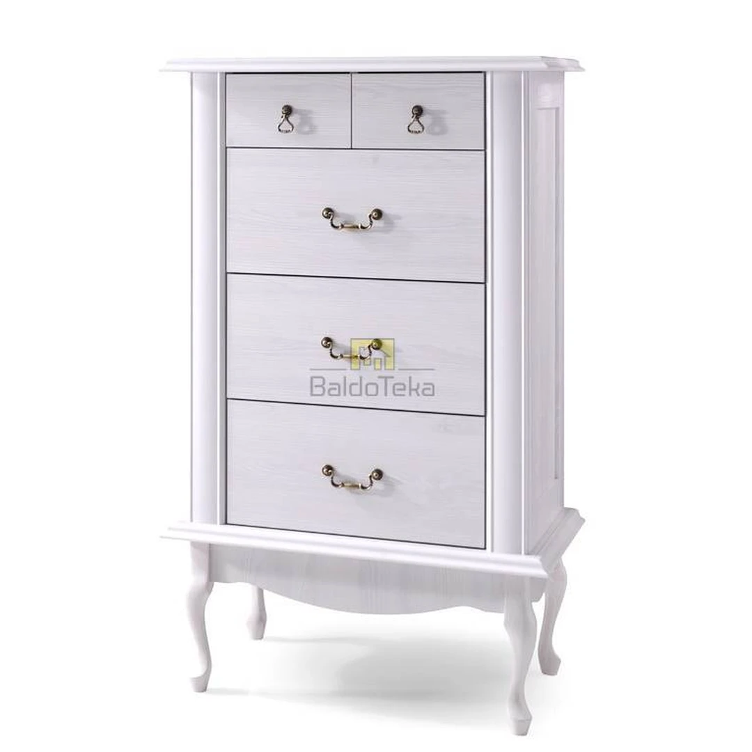 Šiuolaikiška spintelė sniego baltumo pušies arba ąžuolo lefko spalvomis