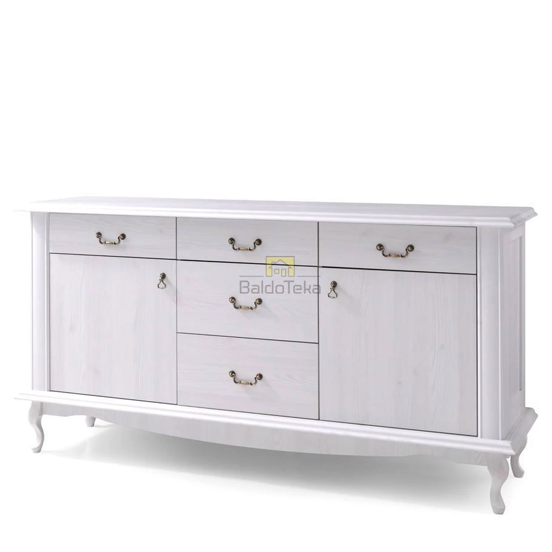 Šiuolaikiška spinta sniego baltumo pušies arba ąžuolo lefko spalvoje