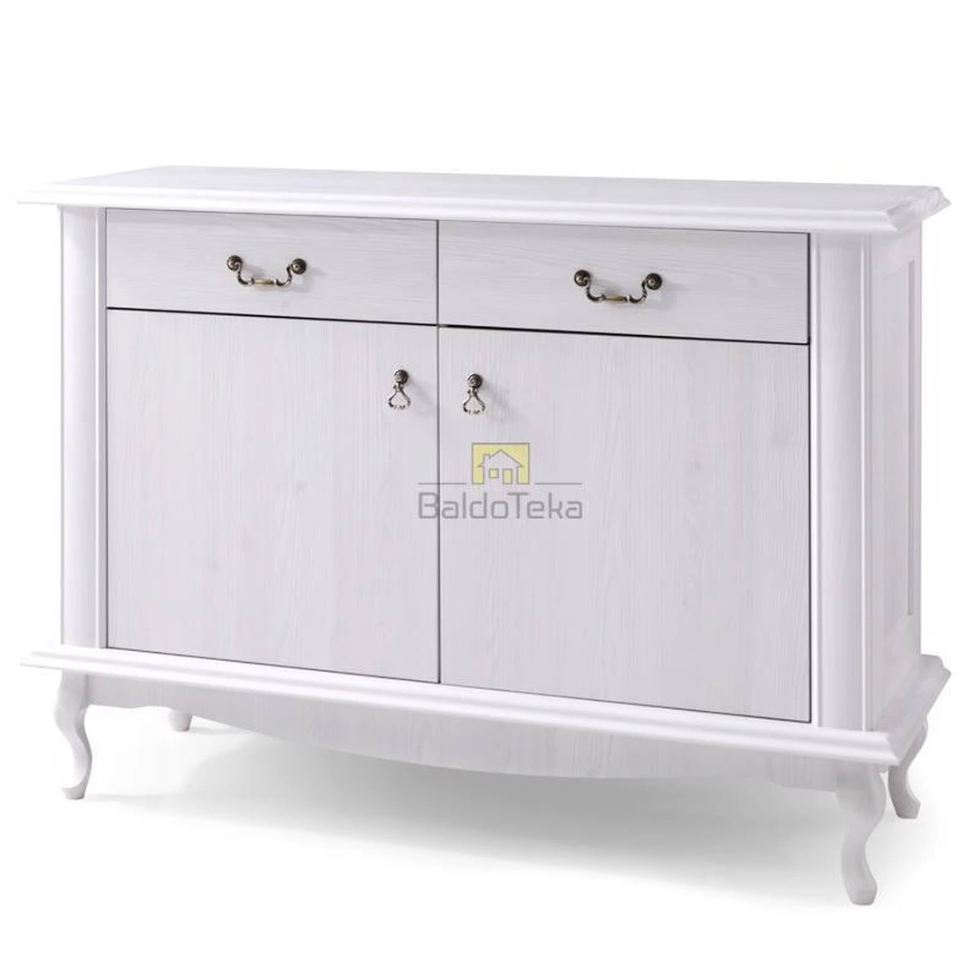 Šiuolaikiška spinta 125x89x47 cm – sniego baltumo pušis arba ąžuolas