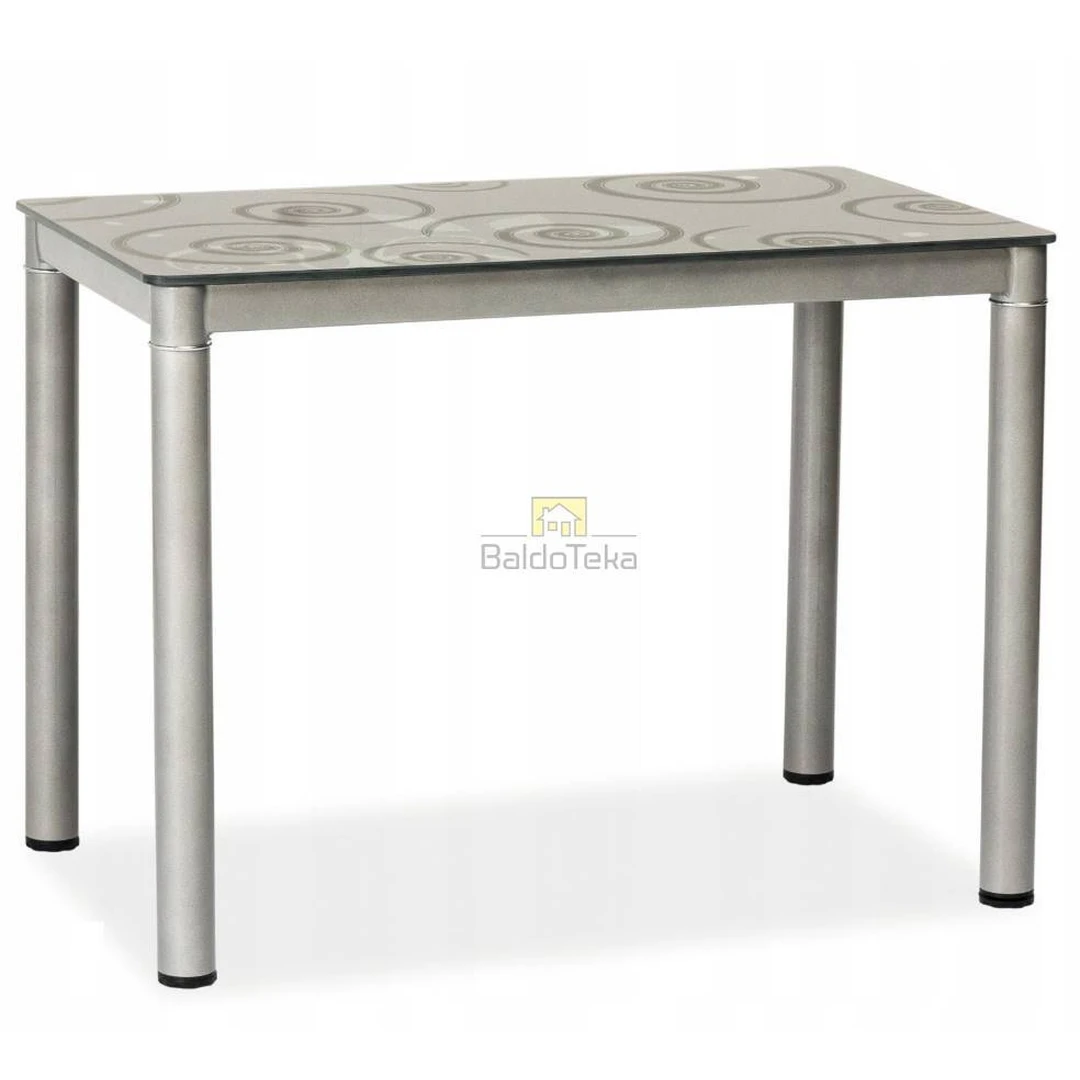 Šiuolaikiška spintelė su grūdintu stiklu ir pilku metalu