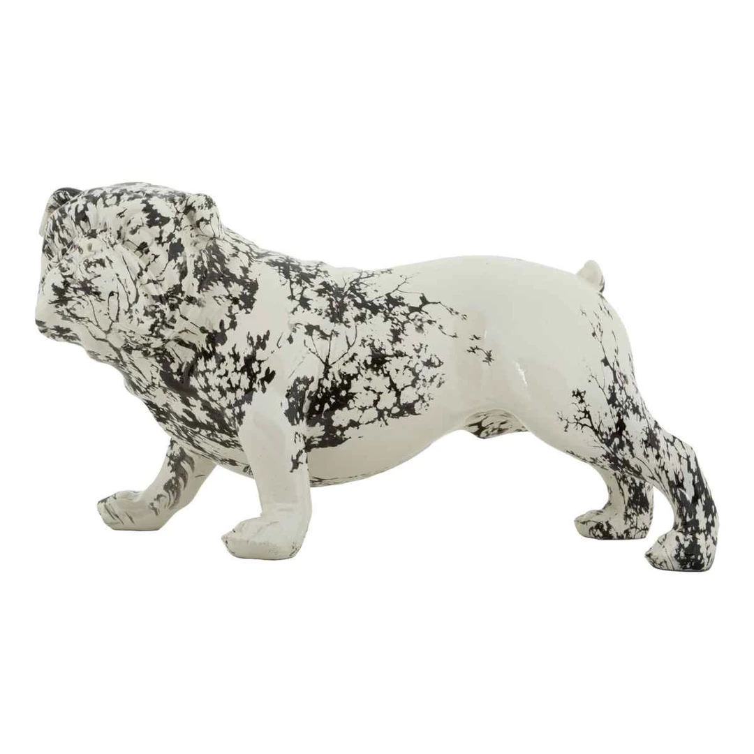 Dekoratyvinė buldogo skulptūra, 38 × 21 × 18,5 cm - Dekoracijos