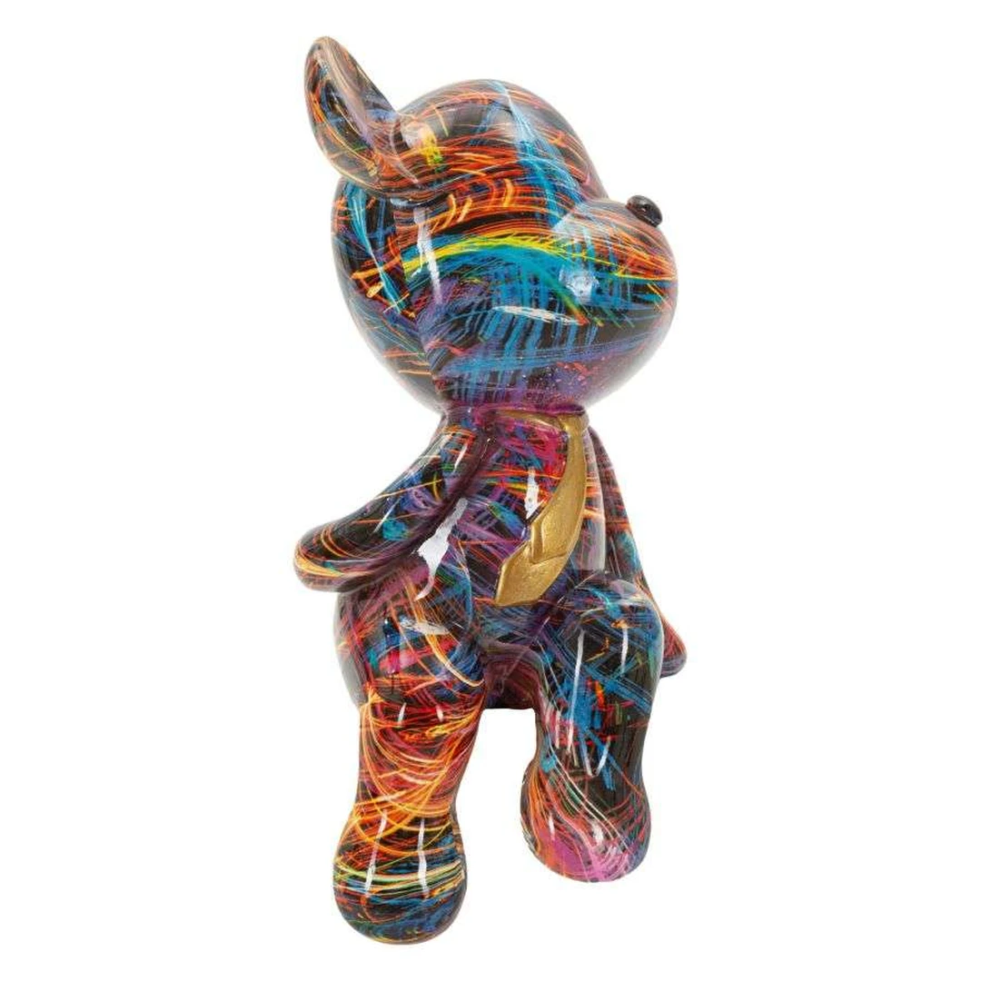 Dekoratyvinė meškos figūrėlė Psyco A, 10,5 × 23,5 × 12 cm - Dekoracijos