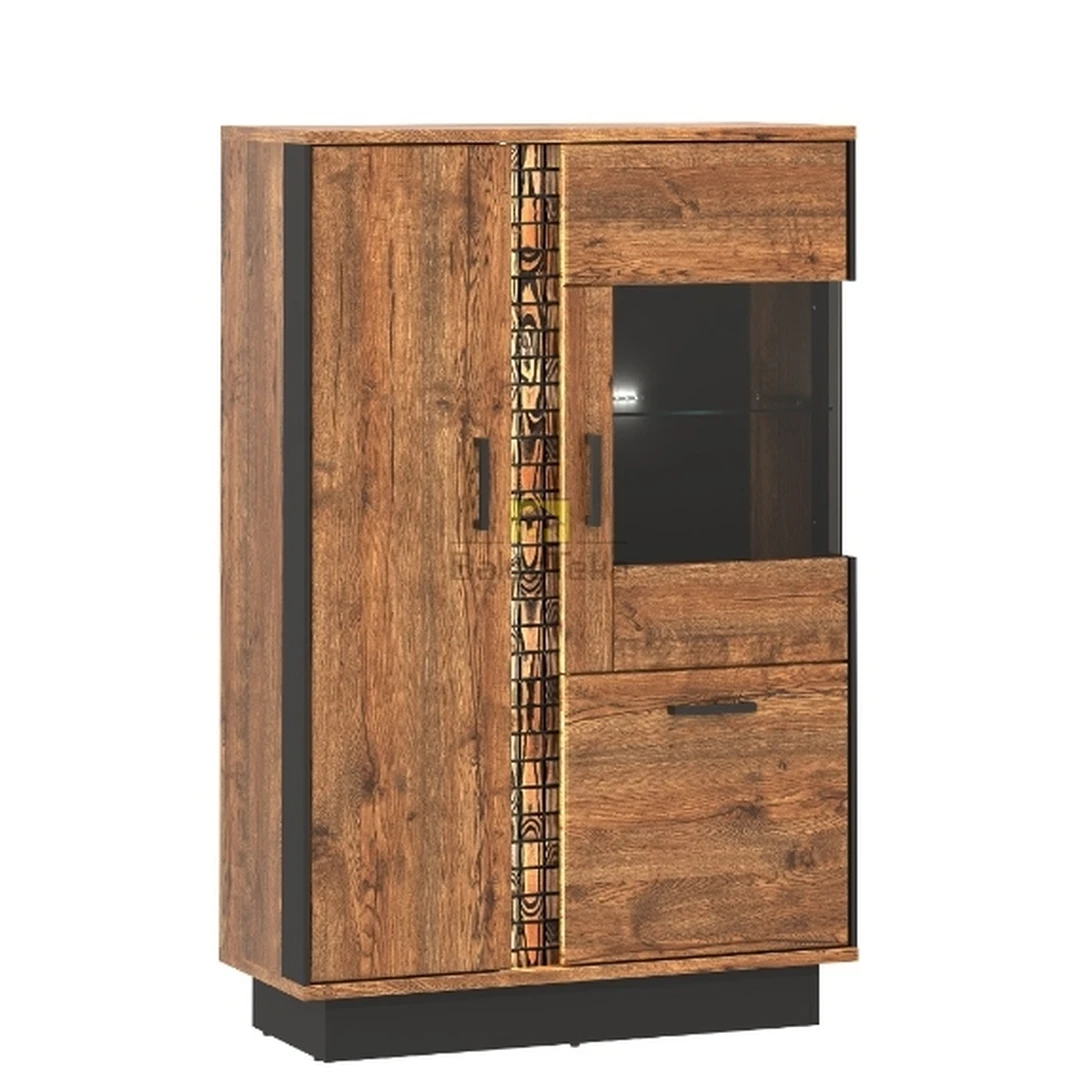 Moderni spintelė su LED apšvietimu ir tylaus uždarymo sistema