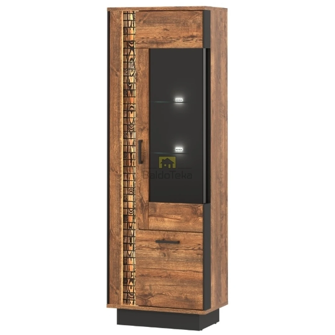 Šiuolaikiška spinta su LED apšvietimu ir tylaus uždarymo sistema