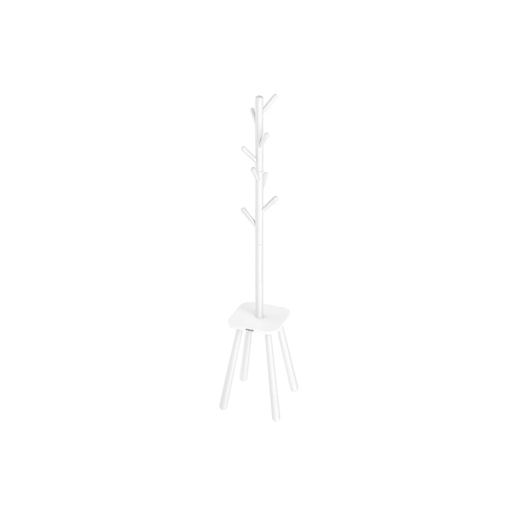 Elegantiška debesų balta drabužių kabykla 170 cm