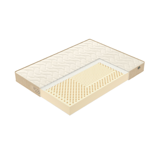 Natūralus latekso čiužinys su 3 kietumo zonomis ir Organic Care užvalkalu