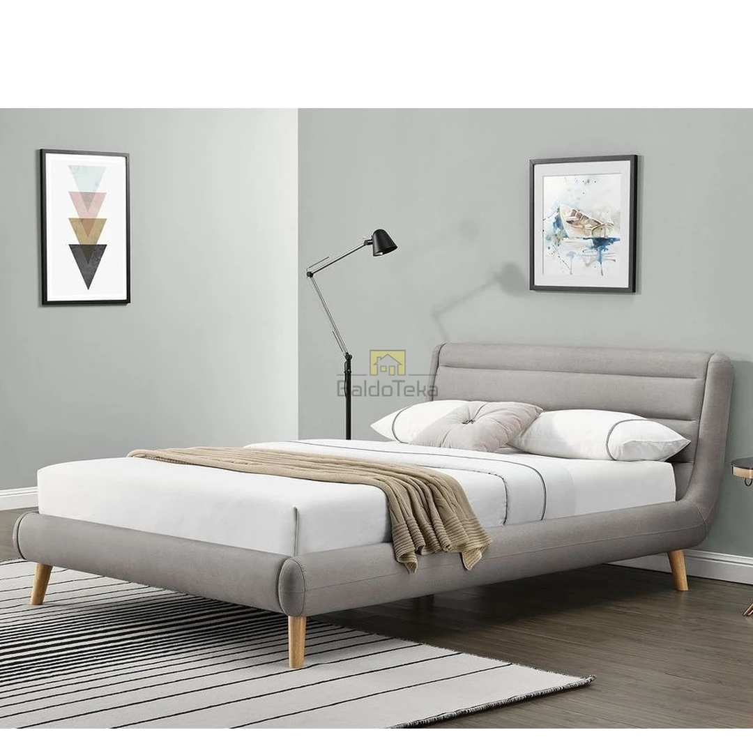 Ergonomiškas 160x200 čiužinio lovos rėmas su grotelėmis