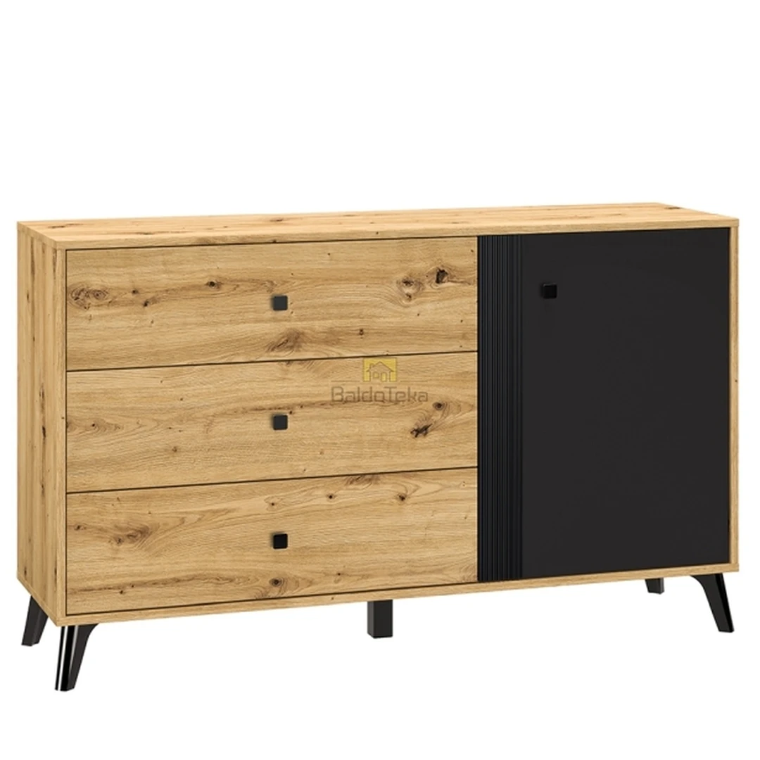 Moderni spintelė su pilno ištraukimo bėgeliais