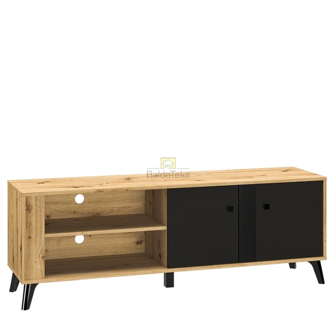 Stilinga juodos spalvos spinta su aukšta kokybe