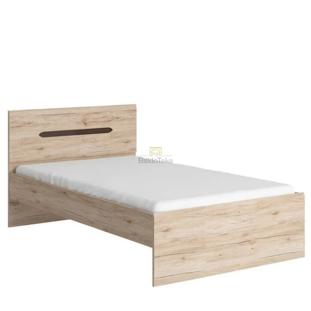 Ergonomiška lova šviesaus ąžuolo spalvos