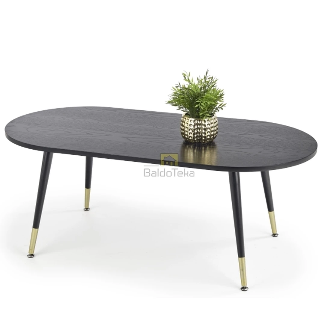 Moderni juoda ir aukso spintelė su lakiruota MDF ir dažytu plienu