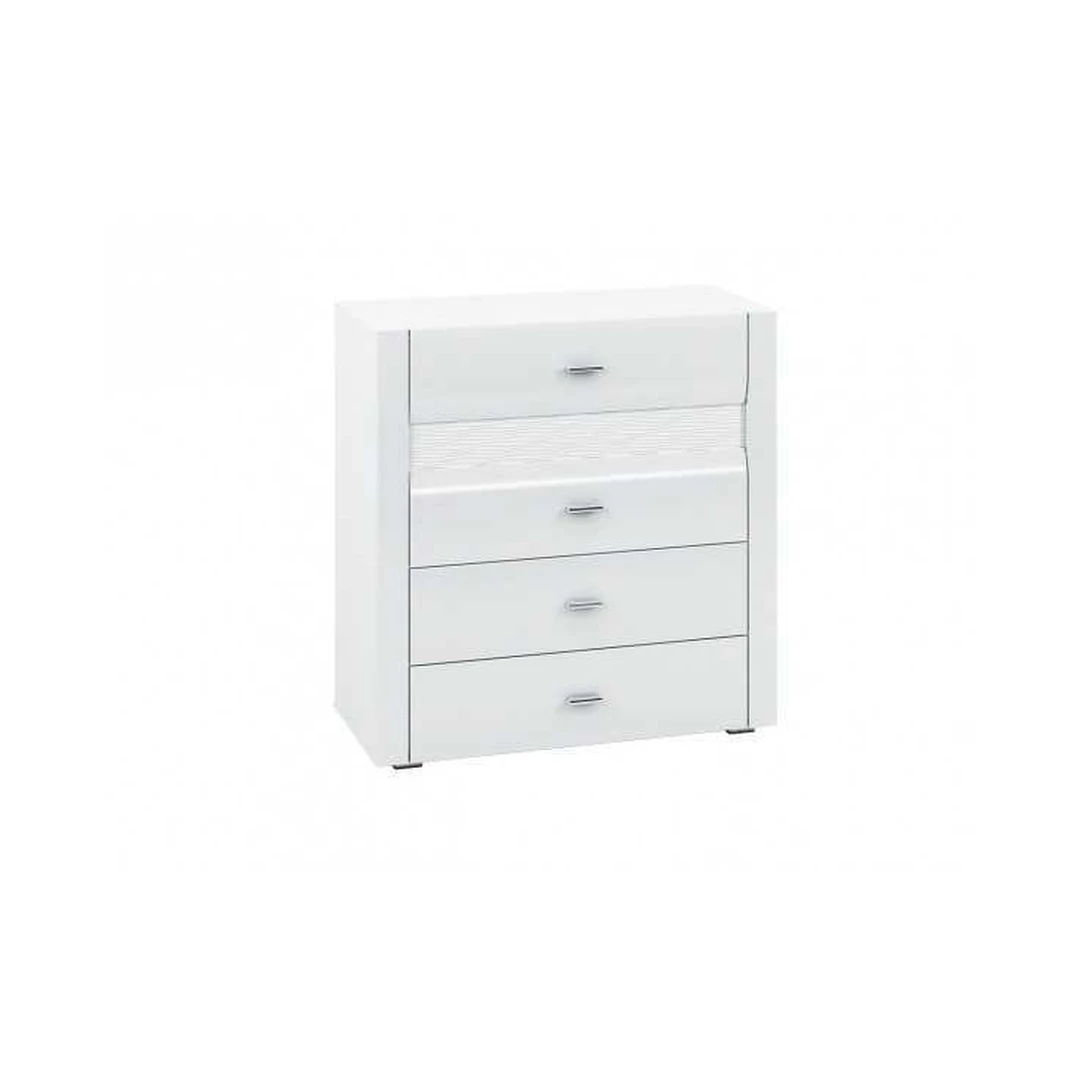 Elegantiški balti stalčiai su tylus uždarymu