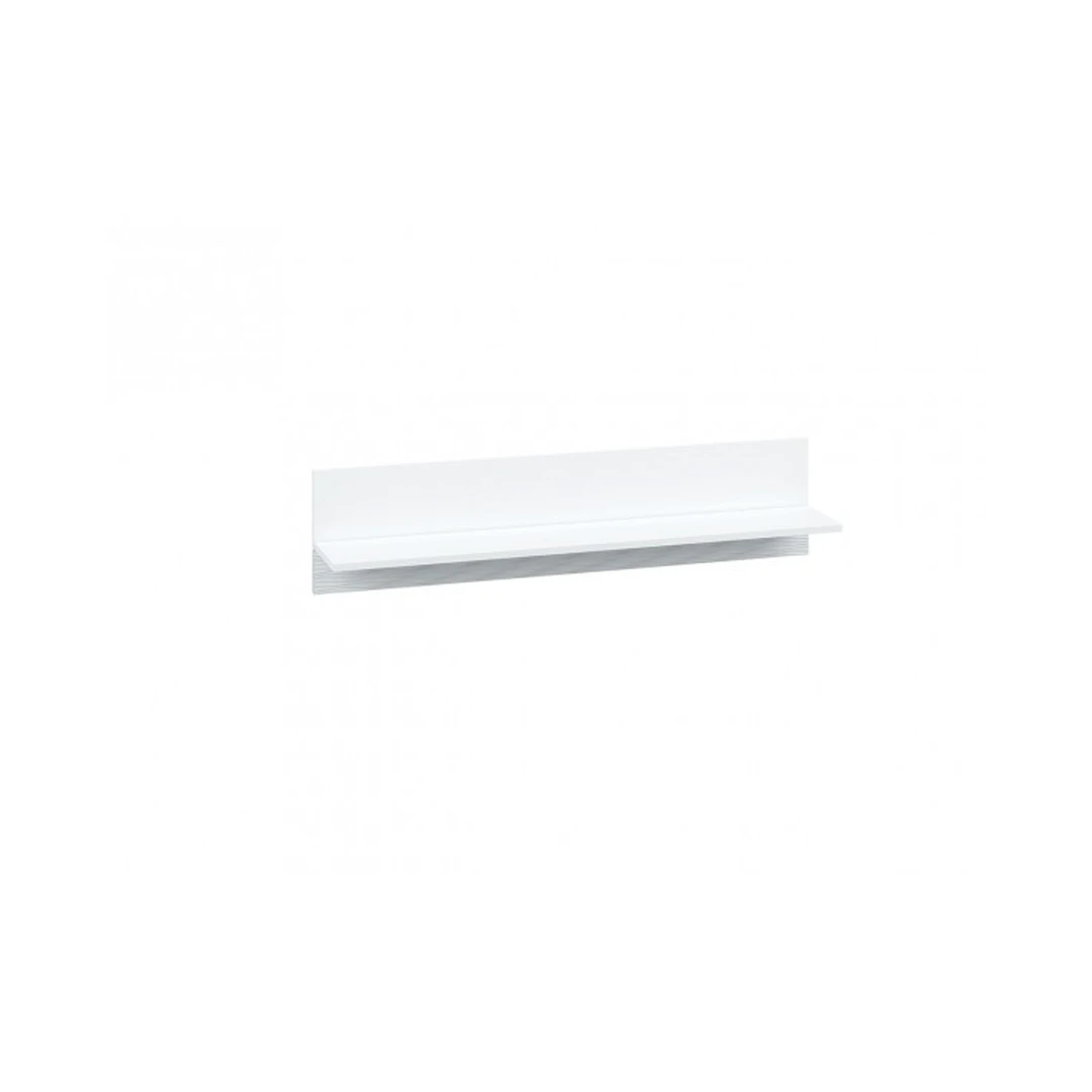 Šiuolaikiška baltos spalvos spintelė su blizgiu ir rievėmis