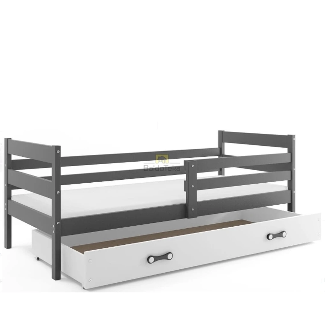 Ergonomiškas vaikiškas lovos komplektas su poliuretaniniu čiužiniu