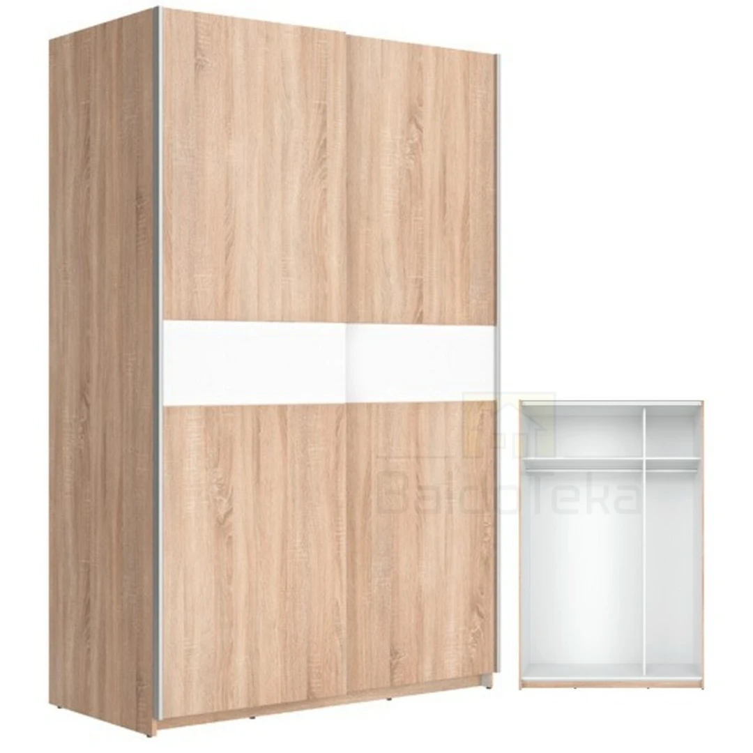 Moderni spintos sistema su ąžuolo sonoma fasadais