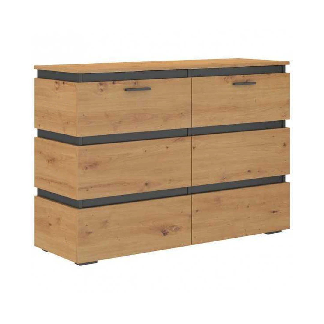 Modernios spintos su pasukamomis durimis, 120x85x40 cm