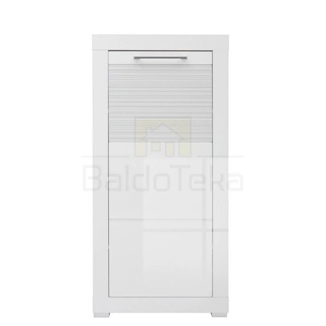 Moderni balta spintelė su matiniu ir blizgiu apdailu