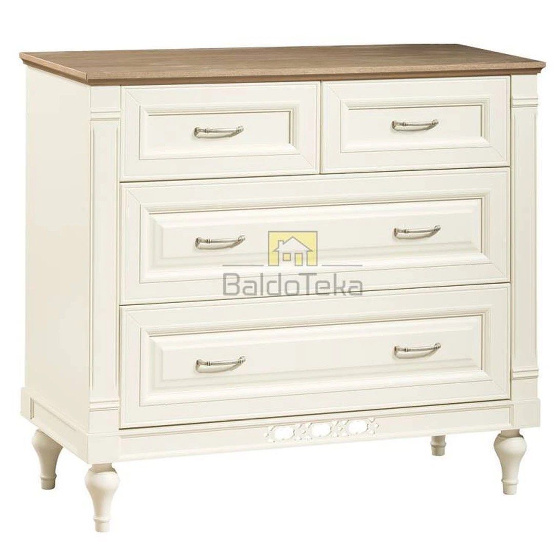 Elegantiškas alksnio masyvo stalas su MDF korpusu