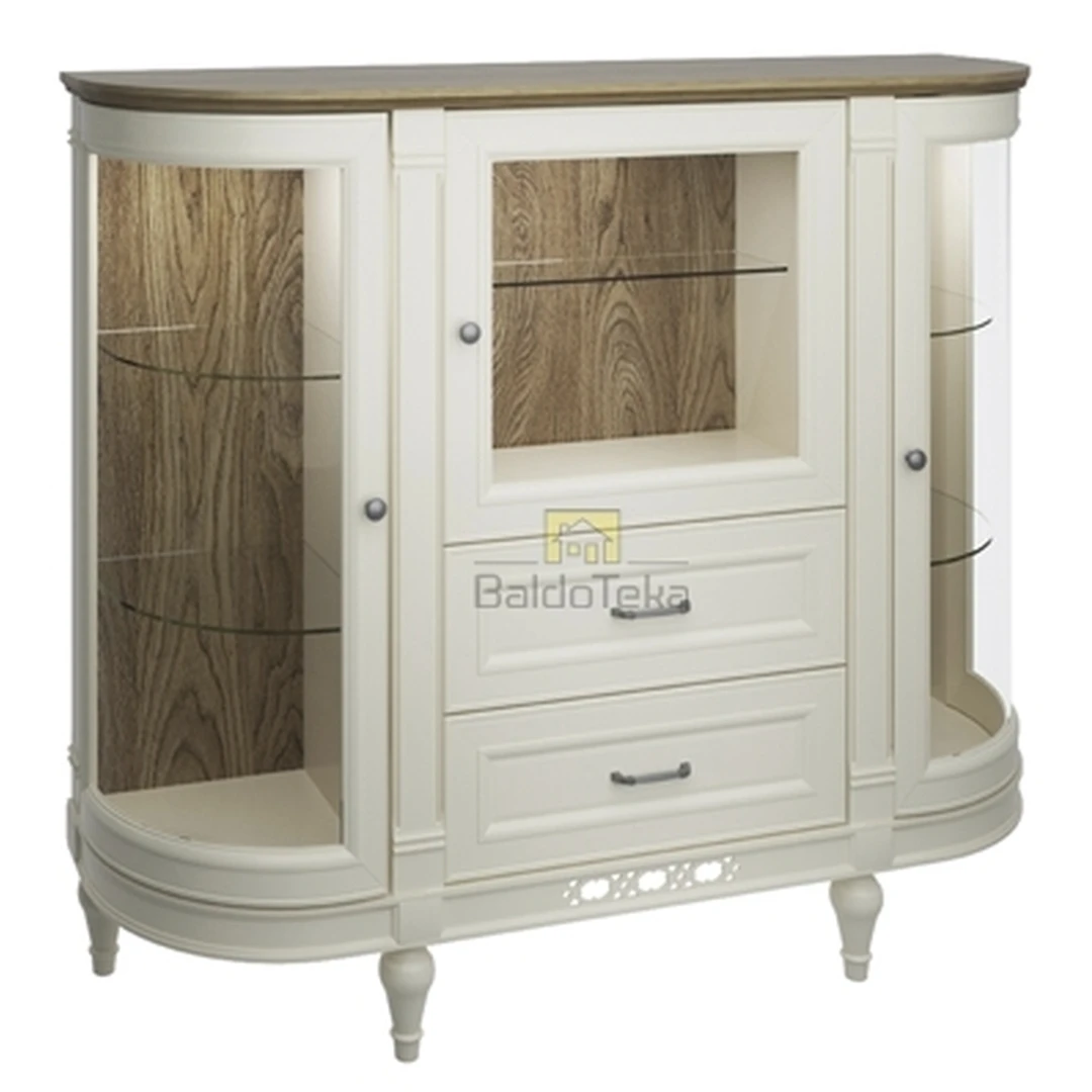 Elegantiškas alksnio fasadų stalas su MDF korpusu