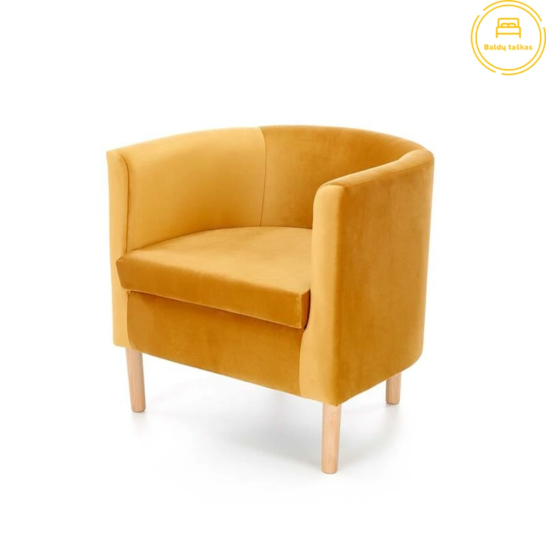 Ergonominis ir stilingas fotelis jaukiams namams