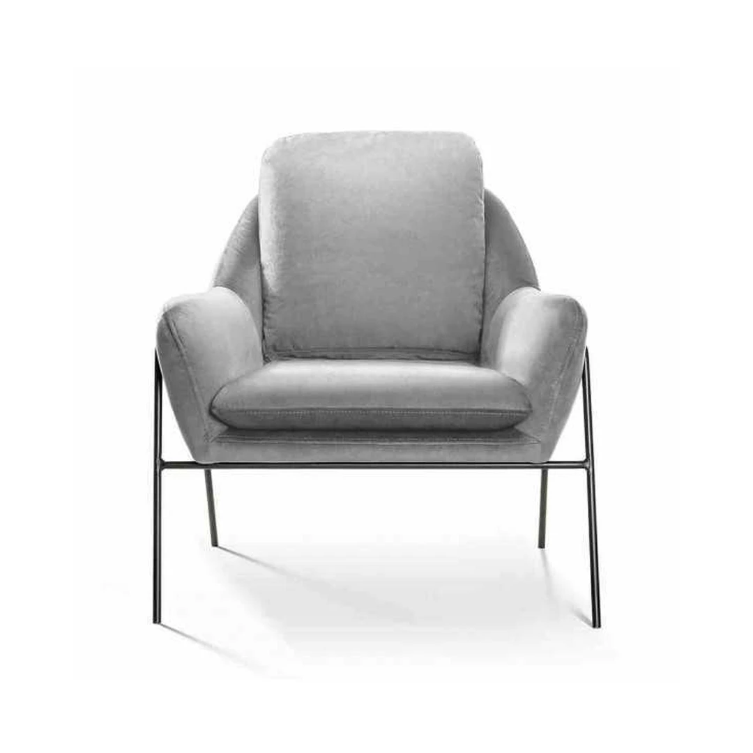 Ergonominis fotelis MALI su moderniais juodais kojomis